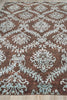 Exquisite Rugs Metro 7038 Brown/Light Blue Area Rug Closeup Image