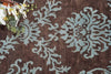 Exquisite Rugs Metro 7038 Brown/Light Blue Area Rug Lifestyle Image Feature