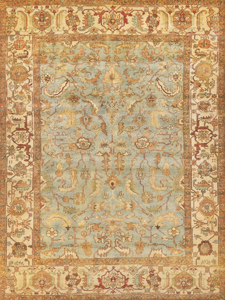 Exquisite Rugs Antique Weave Serapi 7044 Light Blue/Ivory Area Rug main image