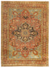 Exquisite Rugs Antique Weave Serapi 7046 Rust/Blue/Multi Area Rug main image