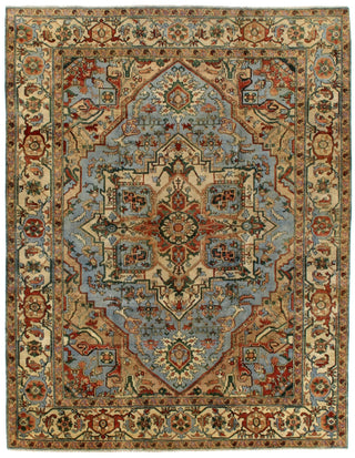 Exquisite Rugs Antique Weave Serapi 7051 Light Blue/Ivory Area Rug main image
