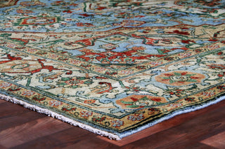 Exquisite Rugs Antique Weave Serapi 7051 Light Blue/Ivory Area Rug Corner Image