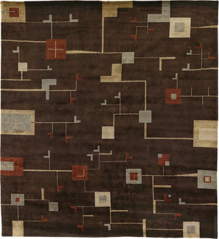 Exquisite Rugs Contemporary 7070 Plum/Sage Area Rug main image