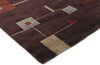 Exquisite Rugs Contemporary 7070 Plum/Sage Area Rug Corner Image