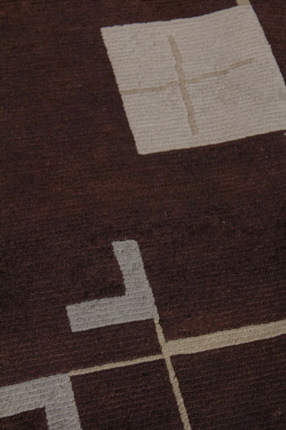 Exquisite Rugs Contemporary 7070 Plum/Sage Area Rug Closeup Image