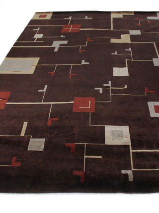 Exquisite Rugs Contemporary 7070 Plum/Sage Area Rug Pile Image