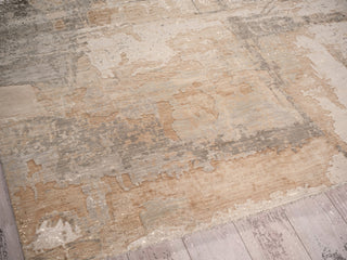 Exquisite Rugs Infinity 7130 Silver/Beige Area Rug Corner Image