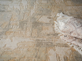 Exquisite Rugs Infinity 7130 Silver/Beige Area Rug Detail Image