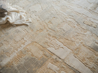 Exquisite Rugs Infinity 7130 Silver/Beige Area Rug Lifestyle Image Feature