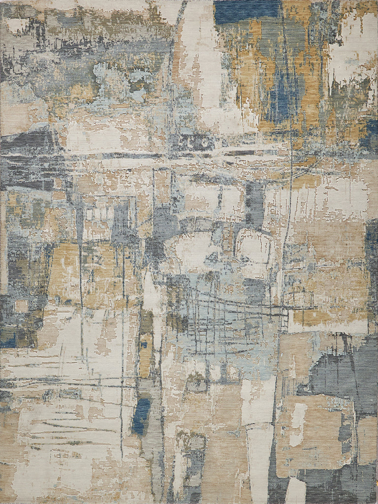 Exquisite Rugs Infinity 7131 Silver/Blue/Gray Area Rug main image