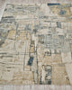 Exquisite Rugs Infinity 7131 Silver/Blue/Gray Area Rug Closeup Image