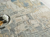 Exquisite Rugs Infinity 7131 Silver/Blue/Gray Area Rug Lifestyle Image Feature