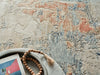 Exquisite Rugs Infinity 7132 Ivory/Blue/Terracotta Area Rug Detail Image