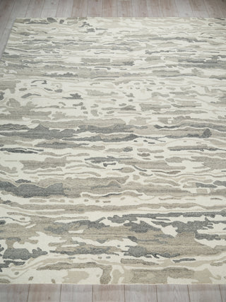 Exquisite Rugs Cortero 7156 Gray/Ivory Area Rug Closeup Image