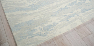 Exquisite Rugs Cortero 7157 Light Blue/Ivory Area Rug Corner Image