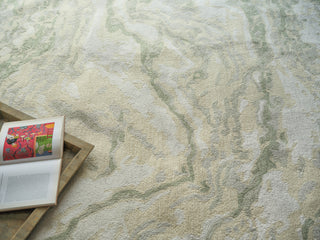 Exquisite Rugs Cortero 7164 Sage/Ivory Area Rug Detail Image