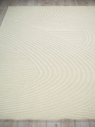 Exquisite Rugs Entro 7182 Cream/Ivory Area Rug Closeup Image