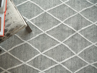 Exquisite Rugs Kodiak 7194 Gray/Ivory Area Rug Lifestyle Image Feature