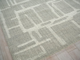Exquisite Rugs Breckenridge 7205 Gray/Ivory Area Rug Corner Image