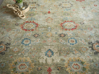 Exquisite Rugs Oxford 7219 Light Green Area Rug Lifestyle Image 