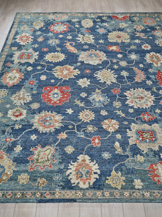 Exquisite Rugs Oxford 7220 Blue Area Rug Closeup Image