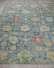 Exquisite Rugs Oxford 7221 Blue Area Rug Closeup Image