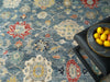 Exquisite Rugs Oxford 7221 Blue Area Rug Lifestyle Image Feature