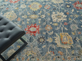Exquisite Rugs Oxford 7221 Blue Area Rug Detail Image