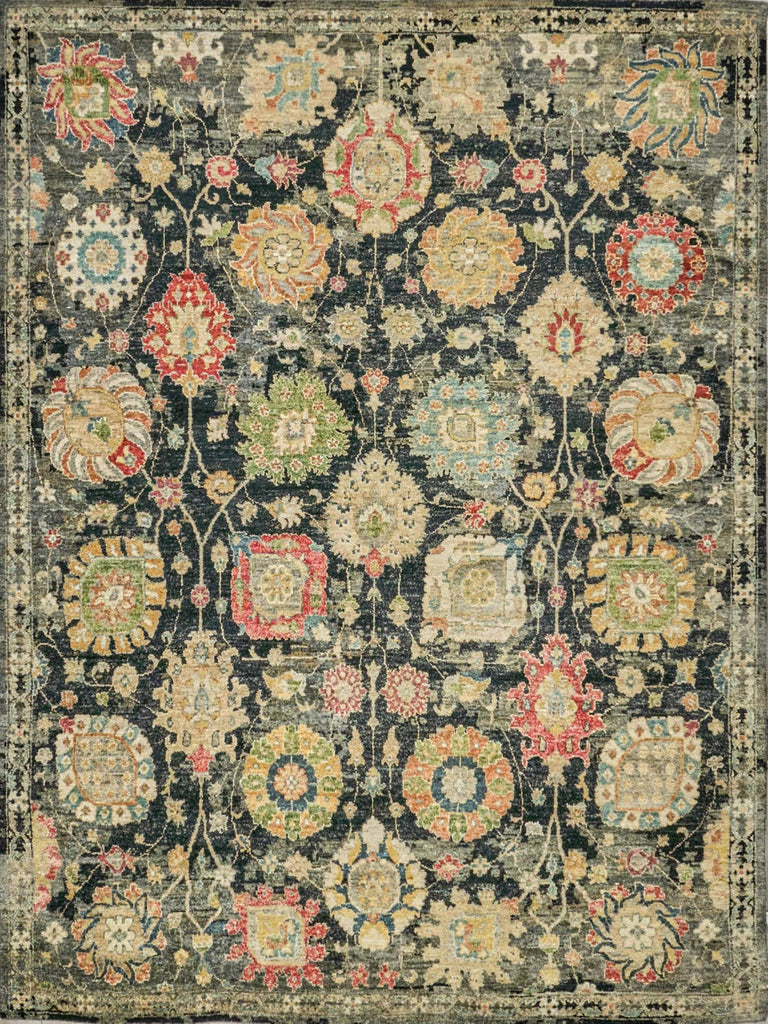 Exquisite Rugs Oxford 7223 Black Area Rug main image