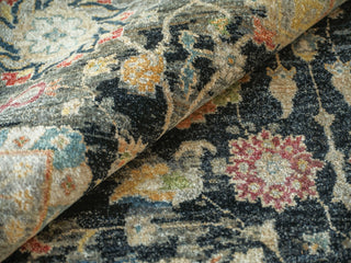 Exquisite Rugs Oxford 7223 Black Area Rug Lifestyle Image Feature
