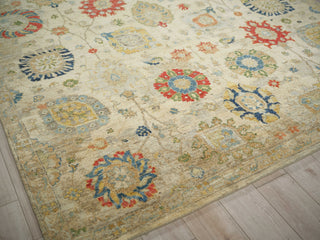 Exquisite Rugs Oxford 7224 Ivory/Gray Area Rug Corner Image