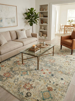 Exquisite Rugs Oxford 7225 Gray Area Rug Lifestyle Image Feature