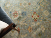 Exquisite Rugs Oxford 7226 Light Blue Area Rug Detail Image
