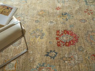 Exquisite Rugs Oxford 7227 Camel Area Rug Detail Image