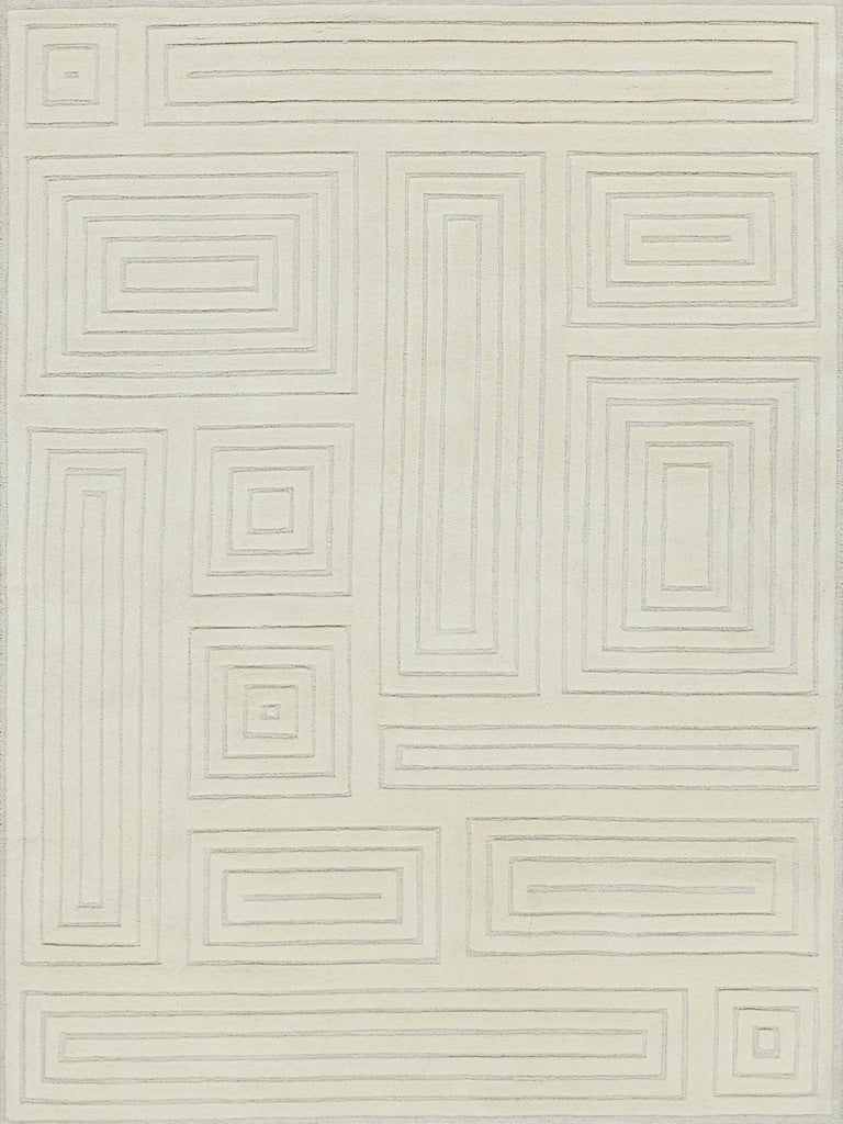 Exquisite Rugs Teton 7258 Silver/Ivory Area Rug main image