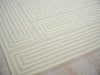 Exquisite Rugs Teton 7261 Silver/Ivory Area Rug Corner Image