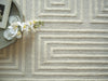 Exquisite Rugs Teton 7261 Silver/Ivory Area Rug Lifestyle Image Feature