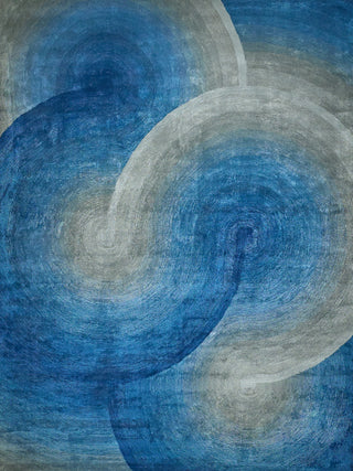 Exquisite Rugs Mitomo 7271 Gray/Blue Area Rug by The Met main image