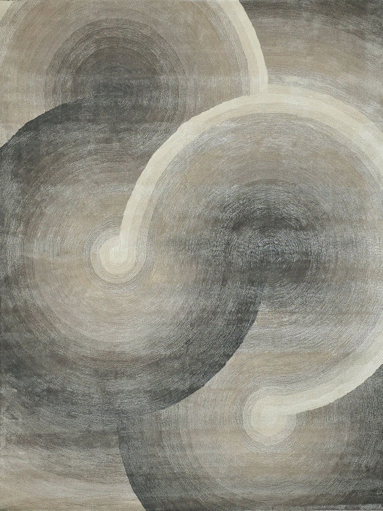Exquisite Rugs Mitomo 7272 Charcoal/Ivory Area Rug by The Met main image