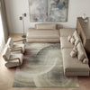 Exquisite Rugs Mitomo 7274 Taupe Area Rug Lifestyle Image Feature