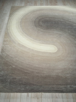 Exquisite Rugs Mitomo 7278 Charcoal/Ivory Area Rug by The Met Closeup Image