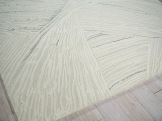 Exquisite Rugs Entro 7318 Silver/Ivory Area Rug Corner Image