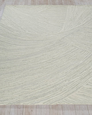 Exquisite Rugs Entro 7319 Sage Green/Ivory Area Rug Closeup Image