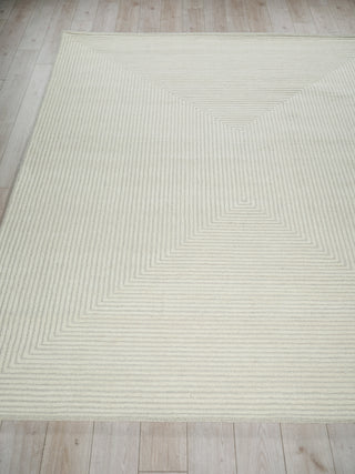 Exquisite Rugs Teton 7325 Silver/Ivory Area Rug Closeup Image