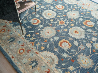 Exquisite Rugs Newport 7326 Blue/Gray Area Rug Detail Image