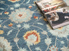 Exquisite Rugs Newport 7326 Blue/Gray Area Rug Lifestyle Image Feature