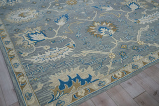 Exquisite Rugs Newport 7328 Gray/Blue Area Rug Corner Image