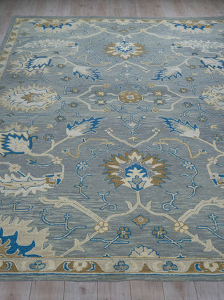 Exquisite Rugs Newport 7328 Gray/Blue Area Rug Closeup Image