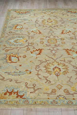 Exquisite Rugs Newport 7329 Beige/Brown Area Rug Closeup Image