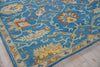 Exquisite Rugs Newport 7330 Blue/Ivory Area Rug Corner Image